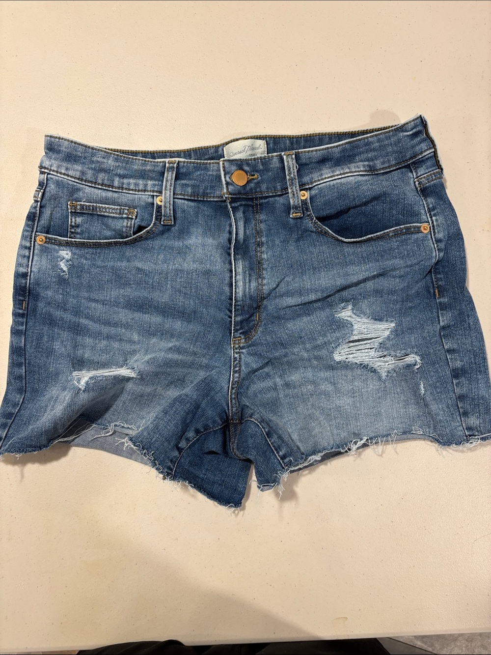 High-Rise Jean Shorts